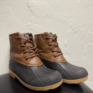 Sperry Men's Tan and Black Weatherproof Boots